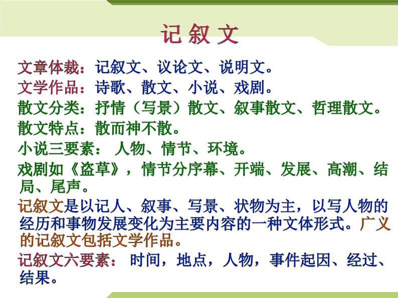 记叙文阅读-中考语文专项（全国通用）课件PPT第3页