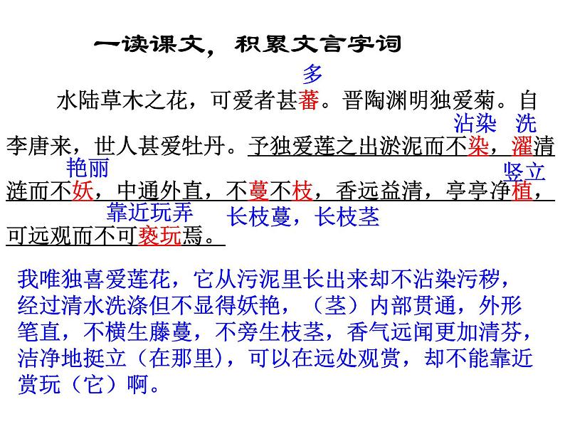 《爱莲说》课件3部编版七年级下册语文第5页