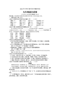 2022年辽宁省辽阳市灯塔市九年级中考模拟考试语文试题(word版含答案)