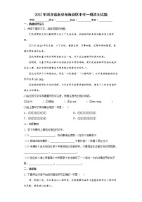 2022年河北省秦皇岛海港区中考一模语文试题(word版含答案)