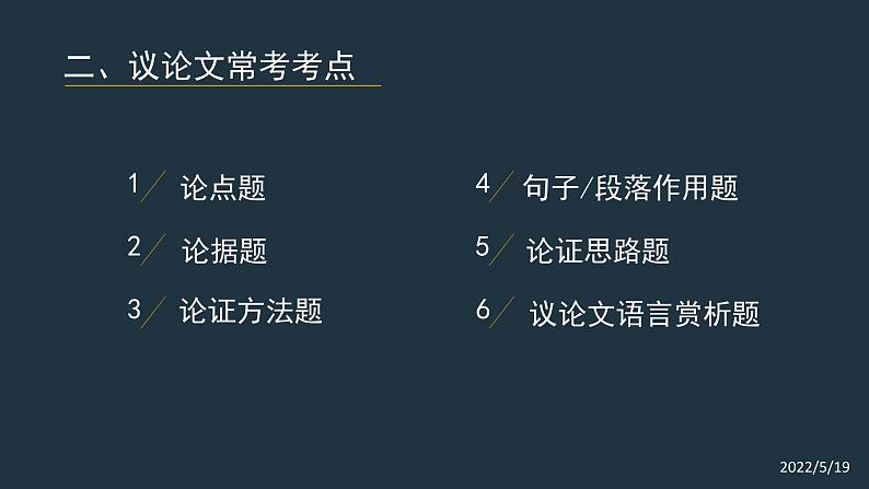 2022年中考议论文阅读板块专题 课件（43张ppt）08