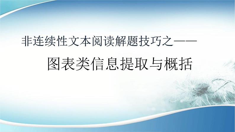 2022年中考语文二轮专题复习：数字图表、文字示意图解题指导课件（19张PPT）第2页