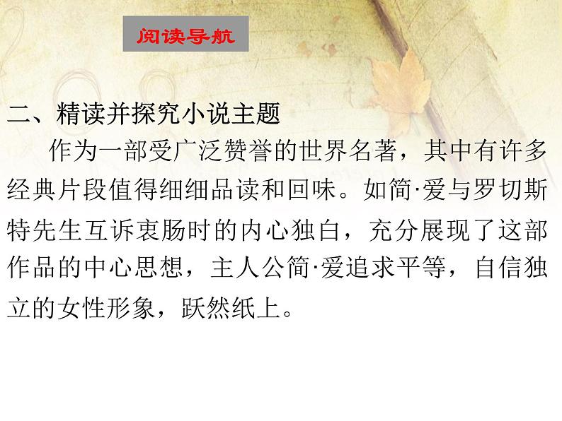 九年级初中语文名著导读《简爱》课件PPT第6页