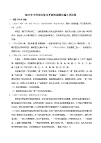 2022年中考语文复习试题----评论型