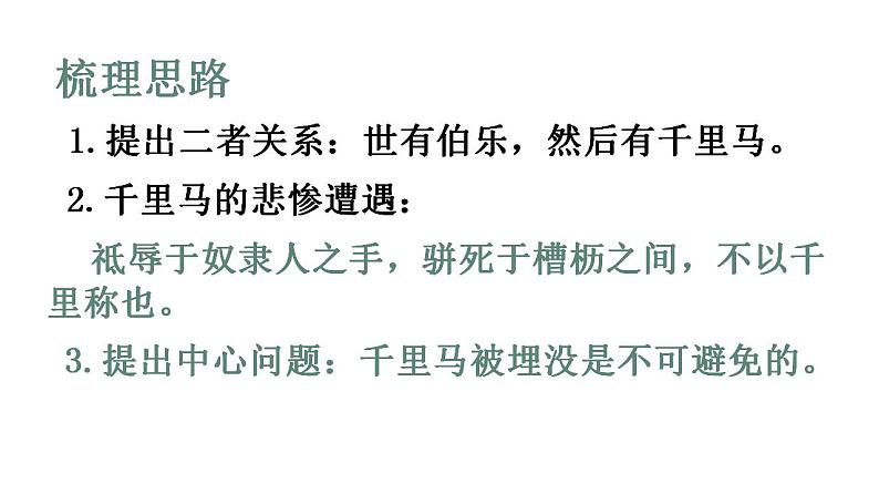 八下23《马说》第二课时  课件第3页