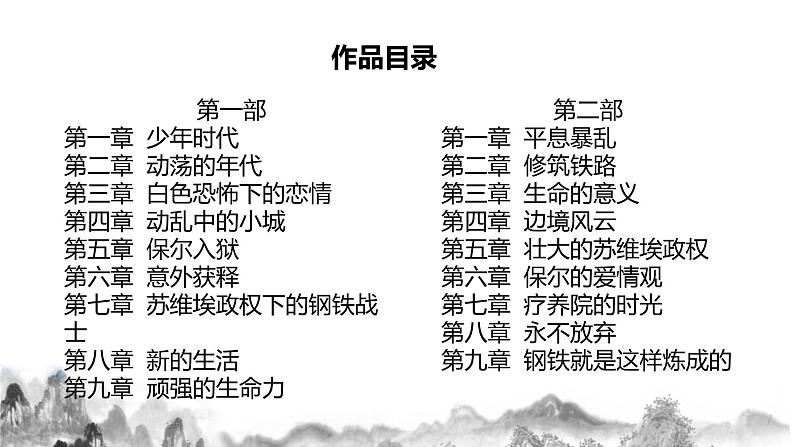 第六单元名著导读《钢铁是怎样炼成的》课件  部编版语文八年级下册08