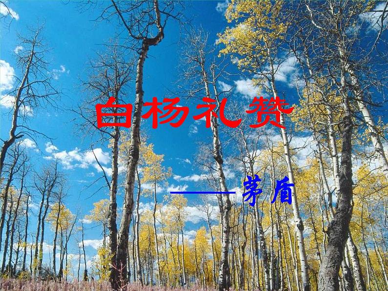 第15课《白杨礼赞》课件（共28张PPT）01