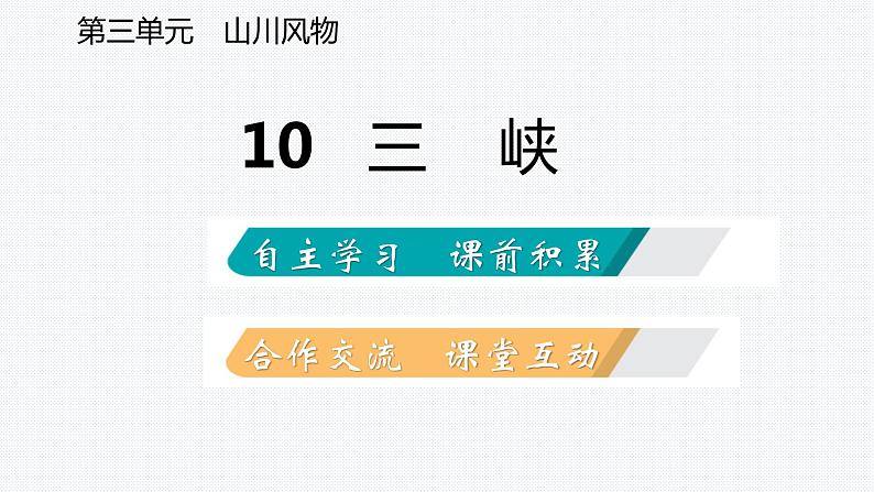 2021-2022学年部编版语文八年级上册10三峡复习课件25张PPT第2页