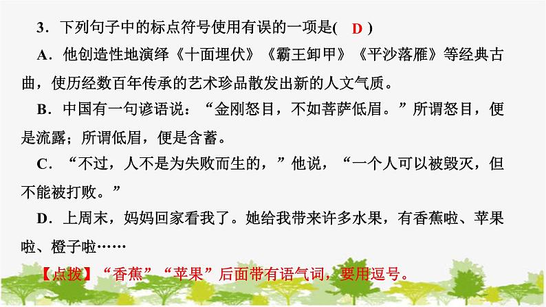 15　《无言之美》练习 课件（13张PPT）第4页