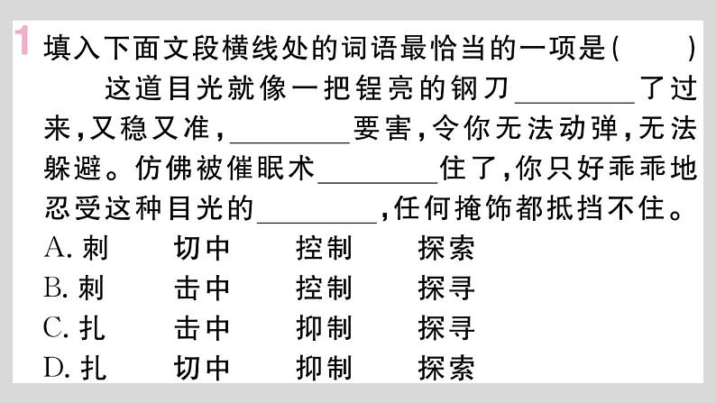 部编版八年级语文上册8.《列夫·托尔斯泰》作业课件  （共30张ppt）03