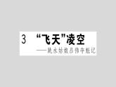 部编版八年级语文上册 3.《“飞天”凌空》作业课件 (共33张PPT)