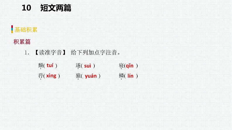 2021-2022学年部编版语文八年级上册11短文两篇复习课件31张PPT第6页