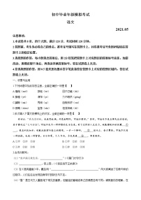 2021年河南省濮阳市二模语文试题