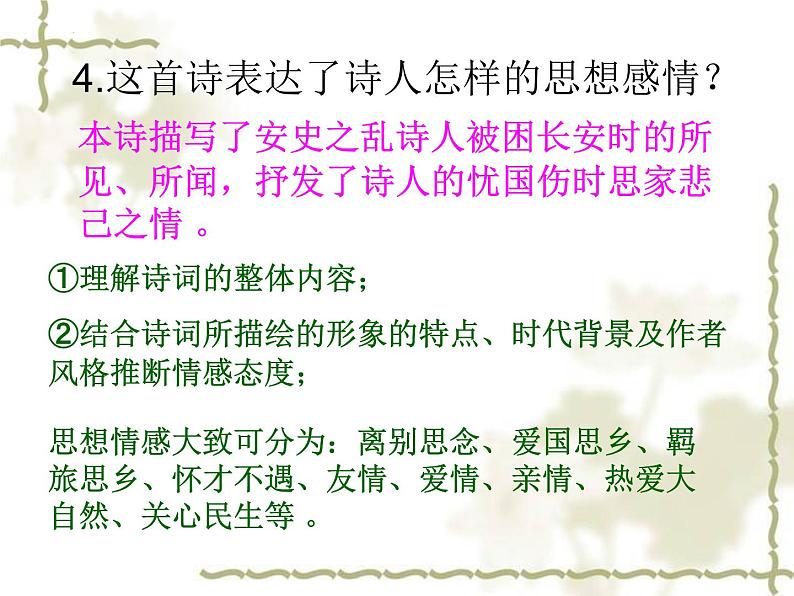 2022年中考语文二轮专题复习：古诗词阅读专题复习（共19张PPT）第7页