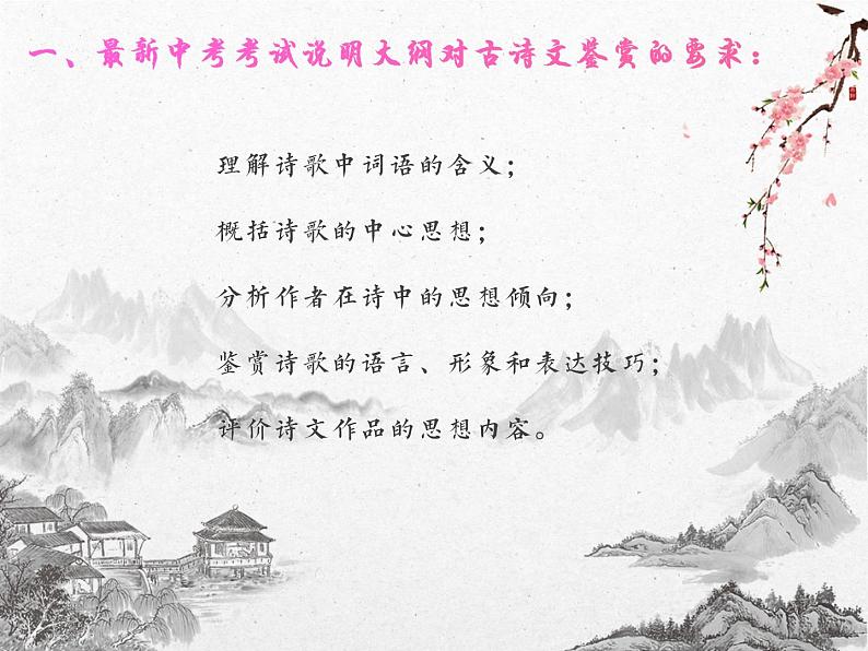 2022年中考语文二轮专题复习：诗词内容分类及赏析要点（共44张PPT）第3页