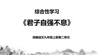 人教部编版九年级上册综合性学习 君子自强不息优秀课件ppt