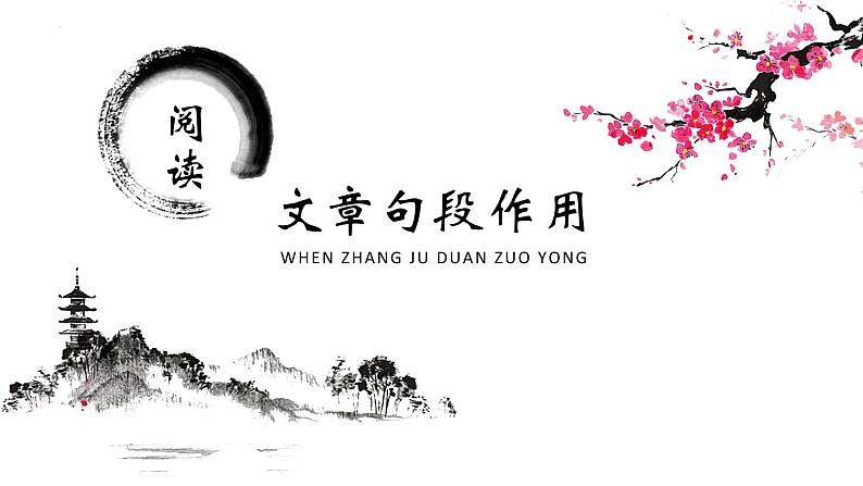 2022年中考语文二轮专题复习：文章句段作用（共33张PPT）第1页