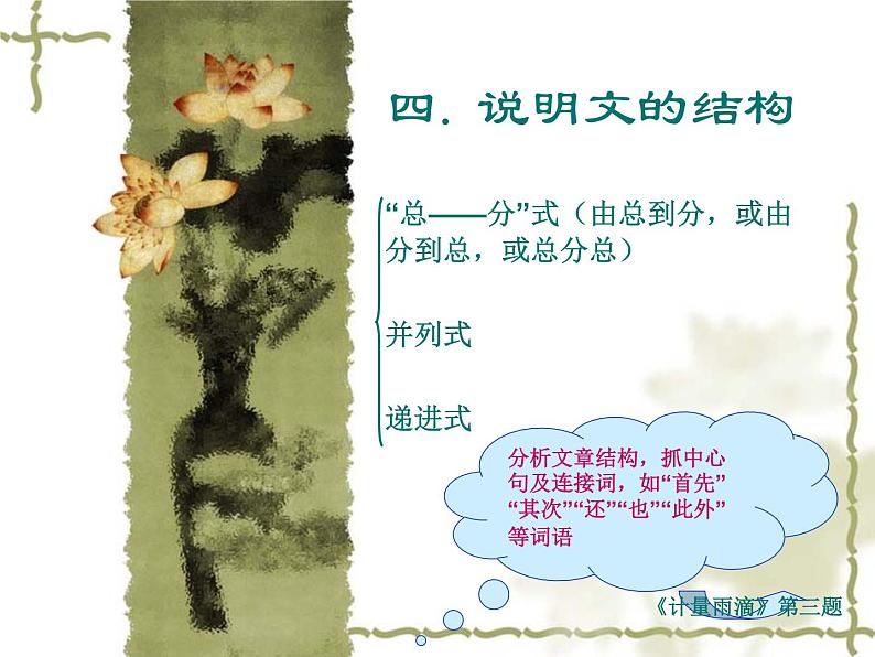 中考语文复习课件---说明文知识点05