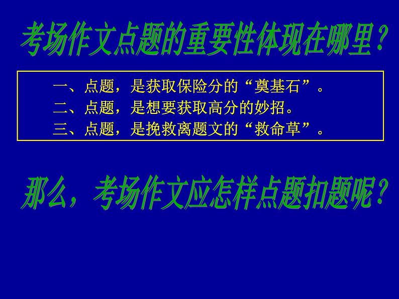 中考语文复习课件---中考作文莫忘点题第5页