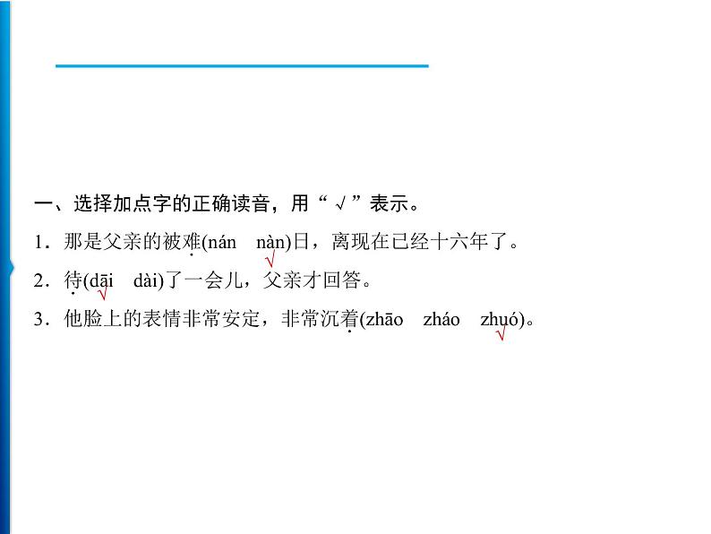 11 十六年前的回忆  习题课件（14张）02