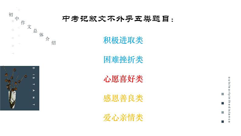 2022年中考语文专题复习-初中记叙文作文技法课件（共73页）05