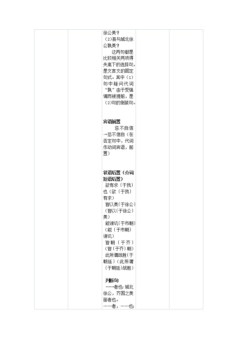 初中九年级下册《邹忌讽齐王纳谏》优秀语文教案第3页