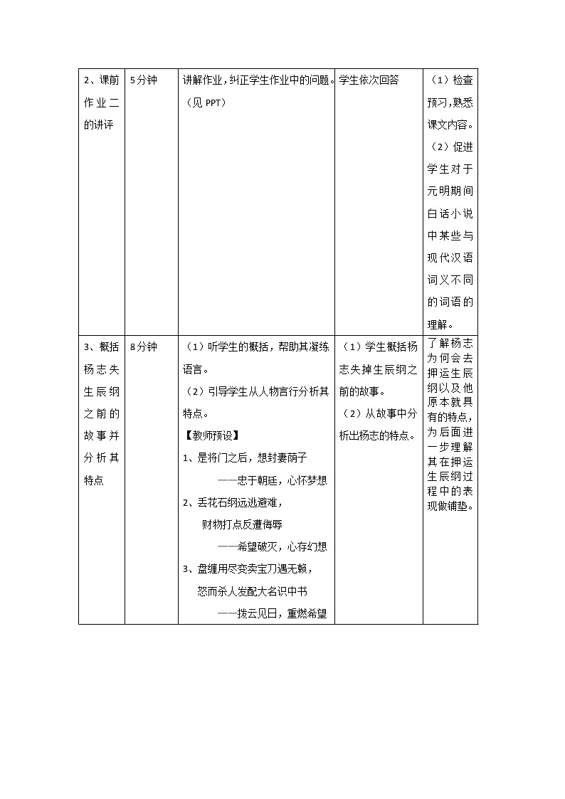 初中九年级上册《智取生辰纲》优秀语文教案第2页