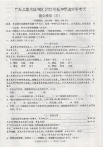 2022年广西北部湾经济区初中学业水平模拟考试（三）语文试题（含答案）