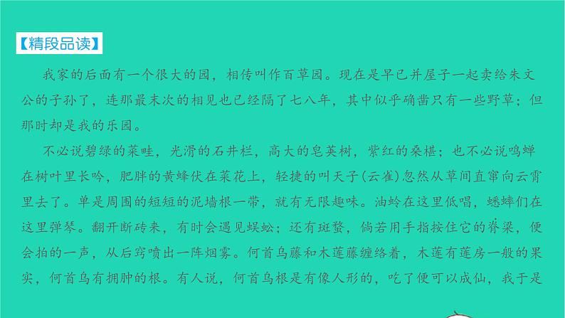 七年级语文上册第三单元第9课从百草园到三味书屋课件新人教版第7页