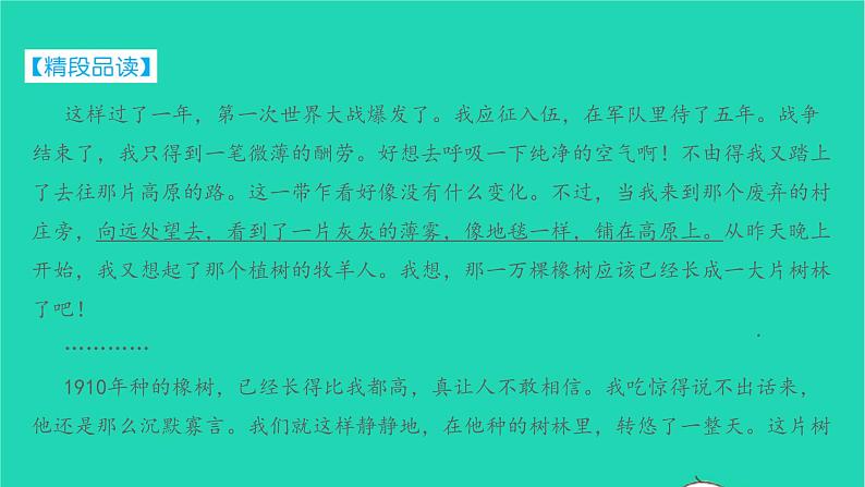 七年级语文上册第四单元第13课植树的牧羊人课件新人教版第7页