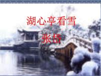 人教部编版九年级上册13* 湖心亭看雪课前预习课件ppt