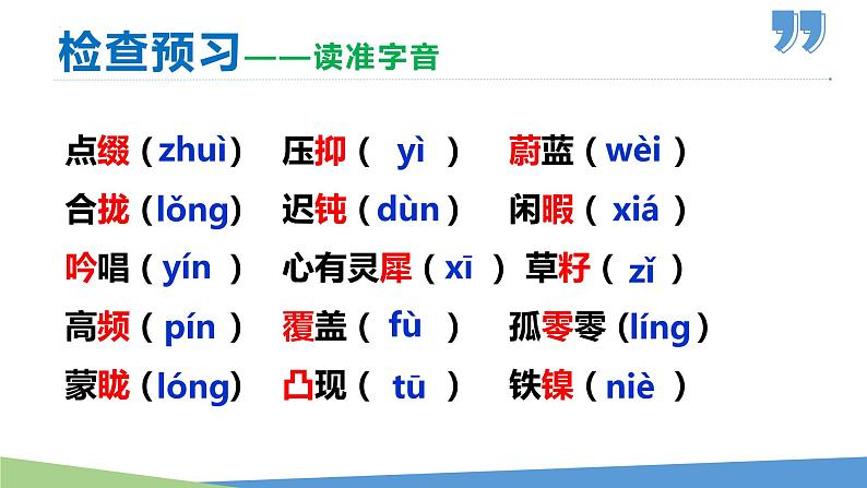 24 带上她的眼睛-2021-2022学年七年级语文下册同步优课课件第7页