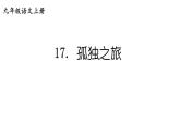 部编版九年级语文上册课件-- 17 孤独之旅