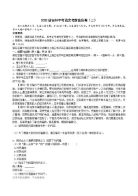 2022届吉林中考语文考前热身卷（二）