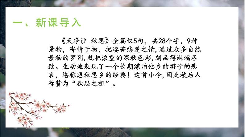 4《古诗四首》第四课时《天净沙秋思》课件+教学设计04