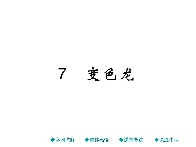 初三年级下册《变色龙》语文课件01