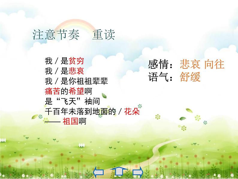 初中九年级下册《祖国啊，我亲爱的祖国》优秀语文课件.第6页
