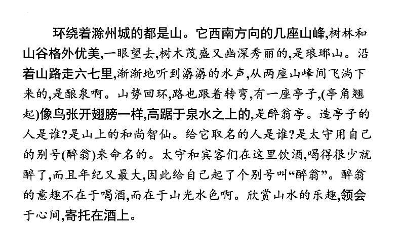 2022年中考语文总复习课件：《醉翁亭记》课件（34张PPT）07