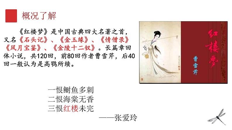 2022年中考语文一轮专题复习：名著《红楼梦》导读课件（共23张PPT）第3页