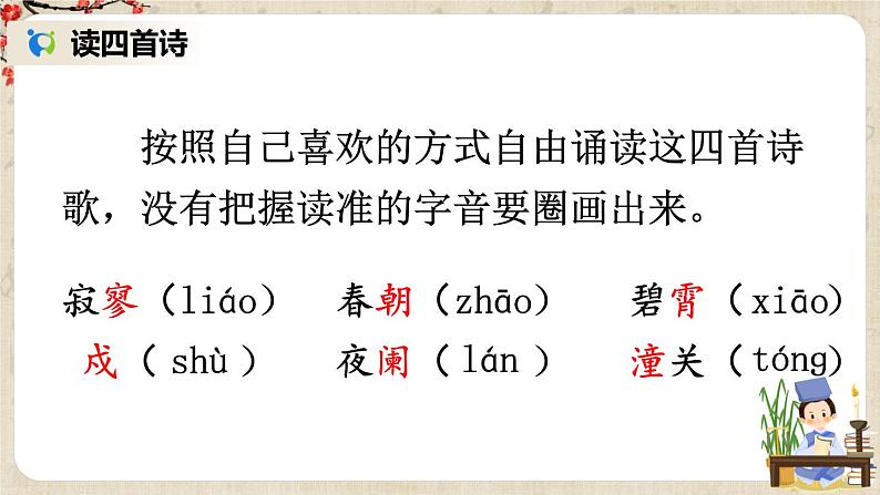 部编版语文七年级上册课外古诗词诵读 课件+教案03