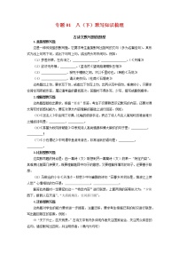 专题01：古诗文默写（考点梳理）-2021-2022学年八年级语文下学期期末复习考点梳理与训练（广东专用）