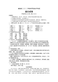 2022年四川省南充市中考语文真题(word版含答案)