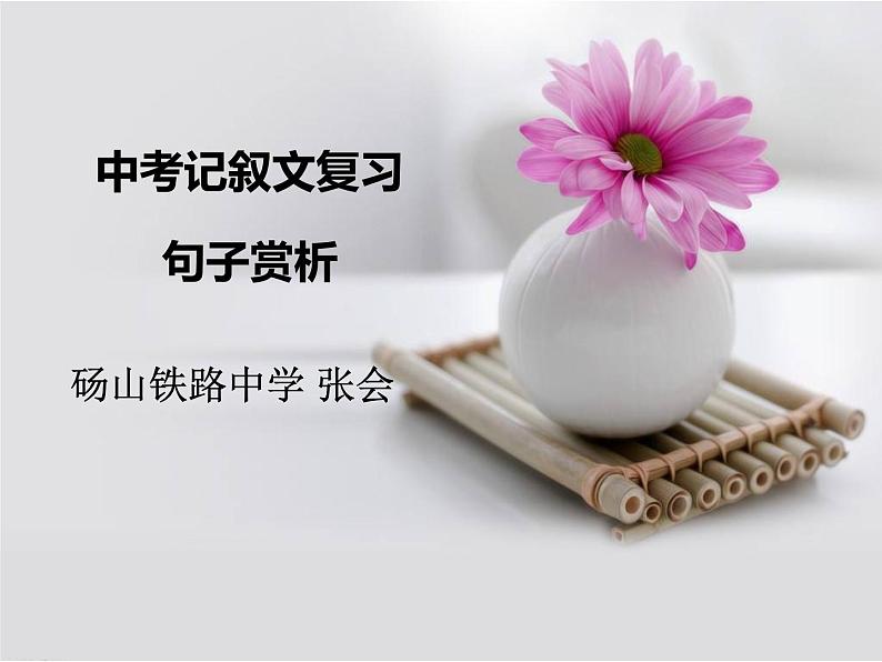 中考记叙文复习专项：句子赏析  课件第1页