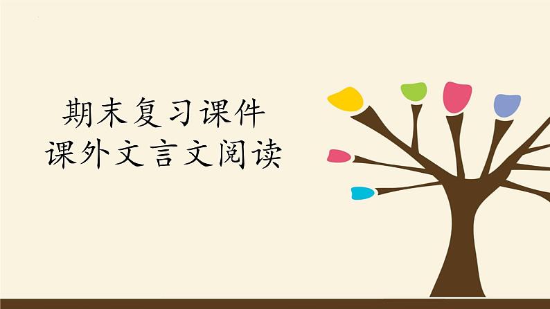 期末复习课件：课外文言文阅读（共27张PPT）2021—2022学年部编版语文八年级下册01