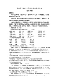 2022年山东省滨州市中考真题语文卷及答案（文字版）