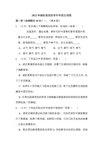 2022年湖北省武汉市中考语文试卷及答案
