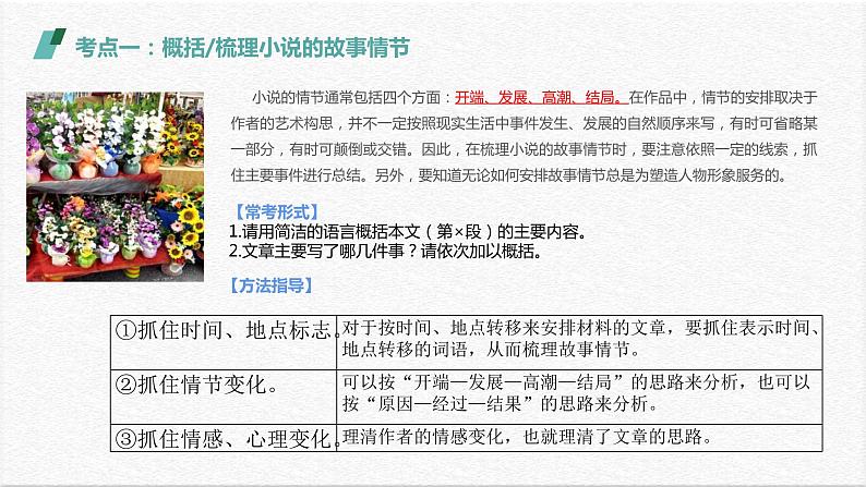 2022年中考复习：小说阅读知识点归纳总结 课件（22张PPT）第7页