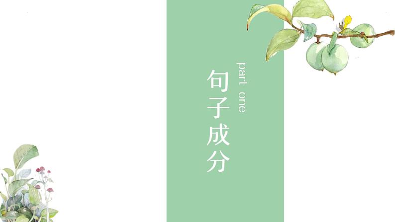 2022年中考语文二轮专题复习：句子成份（共25张PPT）第2页