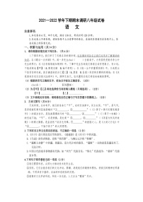 河南省西华县2021-2022学年八年级下学期期末语文考试题（含答案）