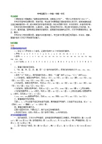 中考语文总复习——字音•字形•字义 知识讲解